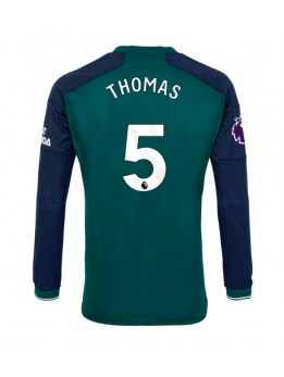 Moški Nogometna dresi replika Arsenal Thomas Partey #5 Tretji 2023-24 Dolgi rokav